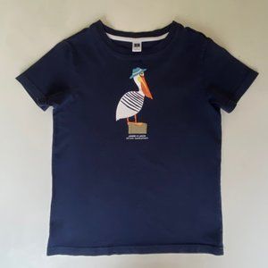 Janie and Jack Boys Blue Pelican Shirt size 7